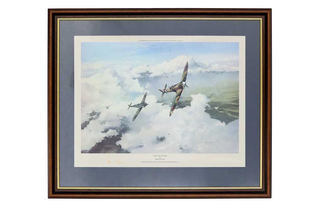 Lot 442 - Battle of Britain 'Duel of Eagles' - Signed by Douglas Bader and Adolf Galland