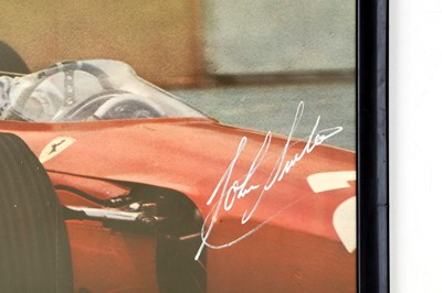 Lot 481 - 1965 British GP Silverstone Poster (Signed by John Surtees
OBE)