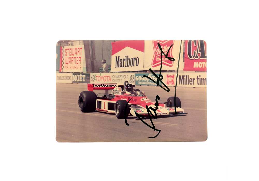 Lot 485 - James Hunt Signed Colour Photograph