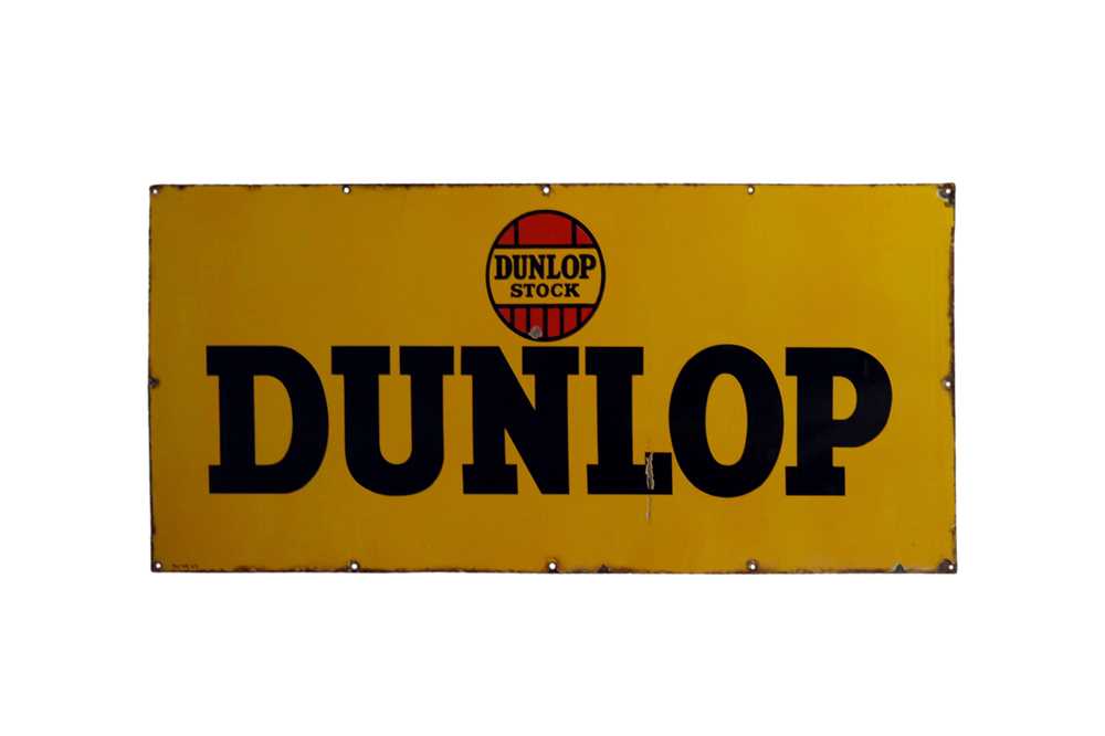 Lot 510 - Dunlop Enamel Sign