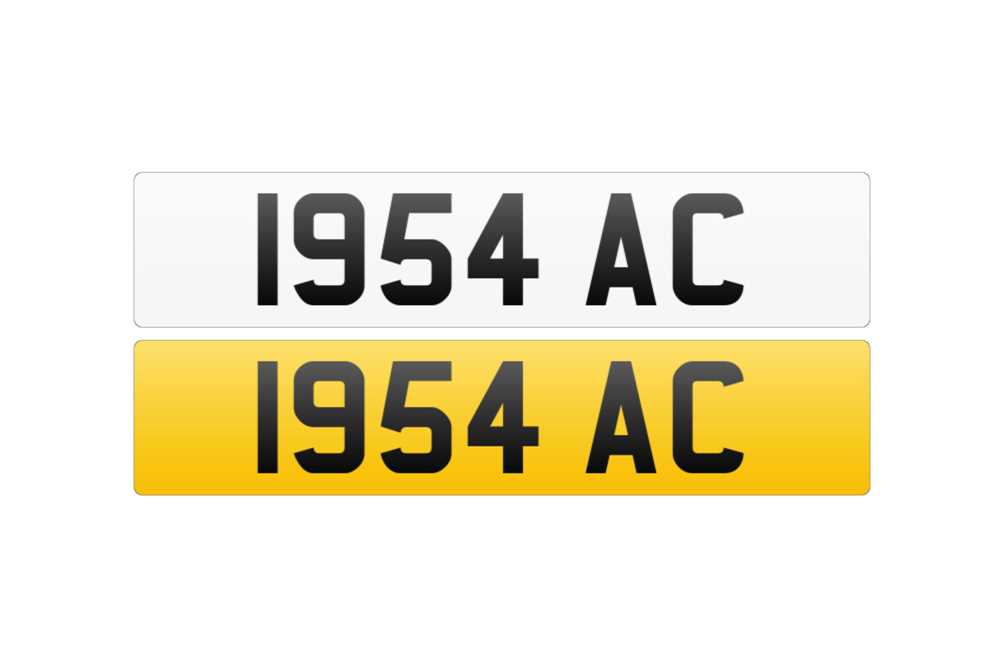Lot 107 - Registration Number - 1954 AC