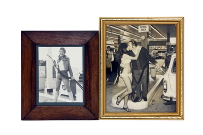 Lot 177 - Petrol-Pump Girls - Two Framed Photographs c1960
