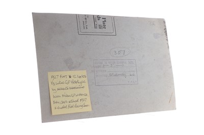 Lot 178 - George Lane – Original Artwork FIAT 806 Racing Car