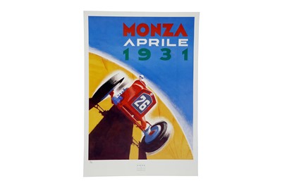 Lot 181 - Monza Aprile 1931 Grand Prix Motor Racing Poster