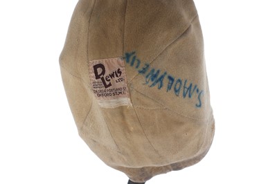 Lot 187 - Aviators leather Wind-Cap by Lewis of London c1930/40s