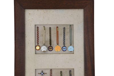 Lot 205 - Brooklands BARC & Aero Club and Goodwood BARC Badge Display