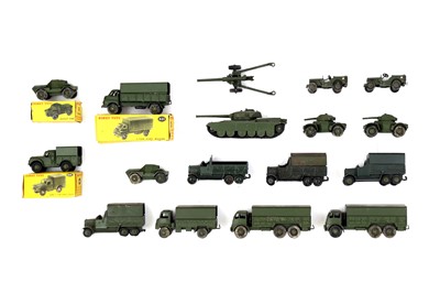 Lot 223 - Dinky Toys – A Quantity of Early Post-War Military Vehicles c1940s-1960s