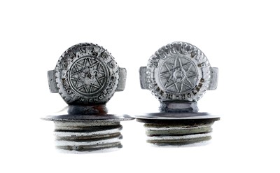 Lot 231 - Dunlop Tyres A rare pair of pre-war bottle-stoppers c1930s