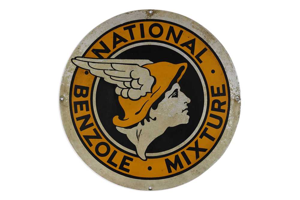 Lot 4 - National Benzole Mixture Advertising Sign