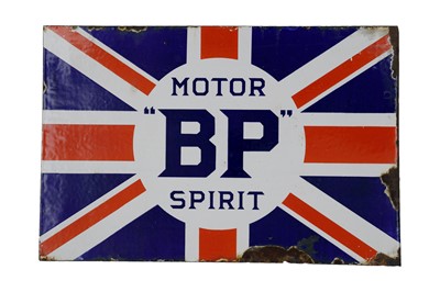 Lot 15 - BP Motor Spirit Union Jack Enamel Sign