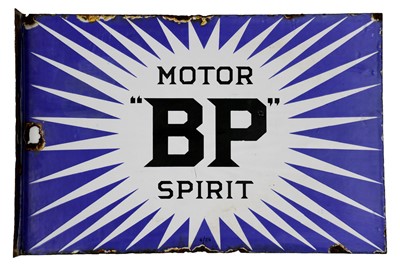 Lot 20 - BP Motor Spirit ‘Irish Flash’ Enamel Sign
