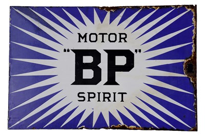 Lot 20 - BP Motor Spirit ‘Irish Flash’ Enamel Sign