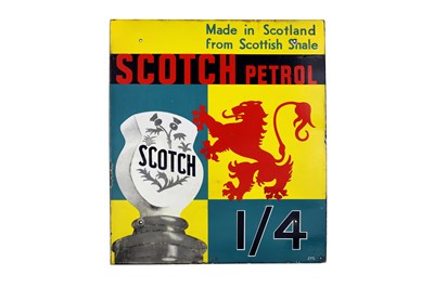 Lot 27 - Rare Scotch Petrol Enamel Sign