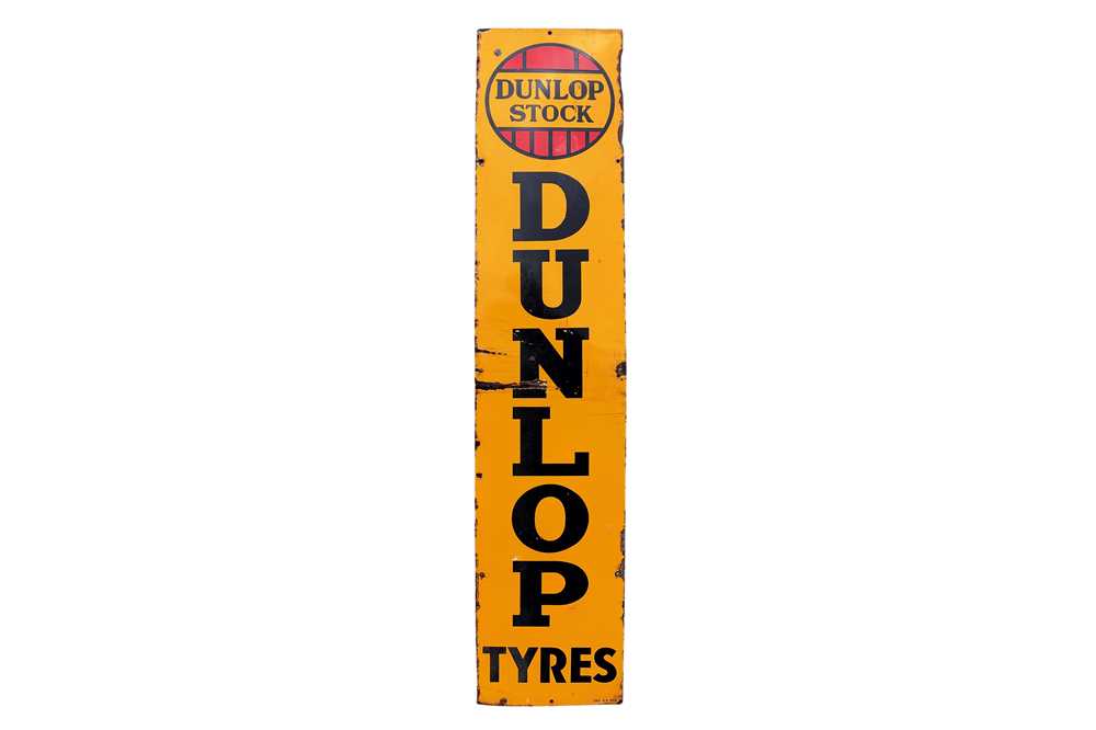Lot 55 - Dunlop Tyres Enamel Sign