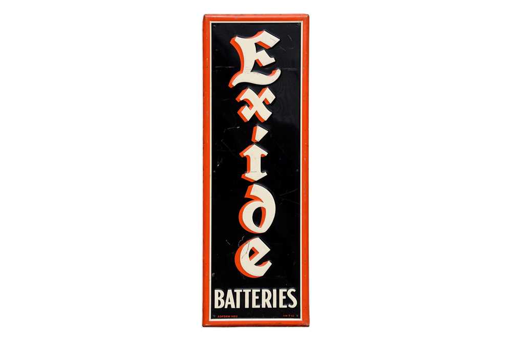 Lot 56 - Exide Batteries Advertising Sign