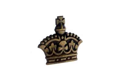 Lot 257 - Brass ‘Royal Crown’ Radiator-Grille Fitted Mascot