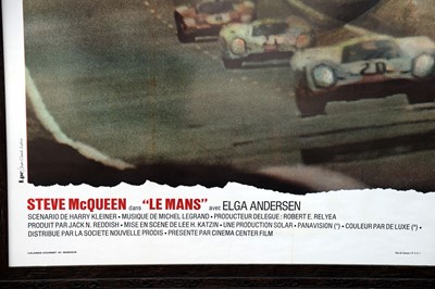 Lot 69 - A Rare and Very Large Steve McQueen ‘Le Mans’ Movie Advertising Poster