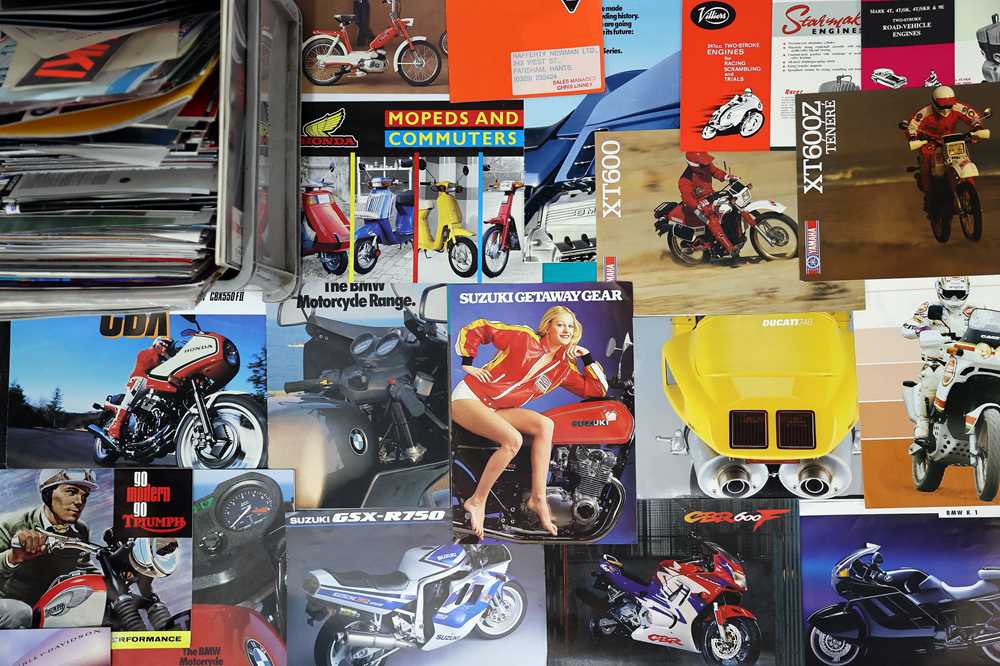 Lot 107 - Quantity of Motorcycle Brochures