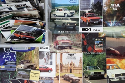 Lot 113 - Quantity of French Sales Brochures