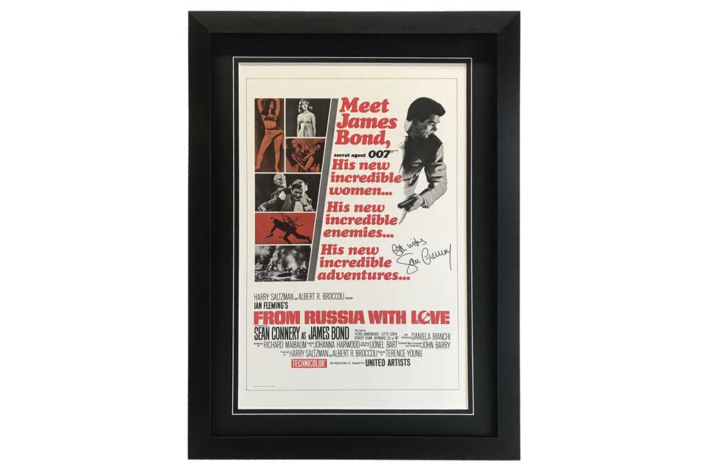 Lot 77 - James Bond / From Russia With Love Movie Poster Signed by Sean Connery