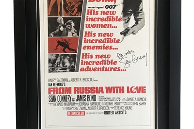 Lot 77 - James Bond / From Russia With Love Movie Poster Signed by Sean Connery