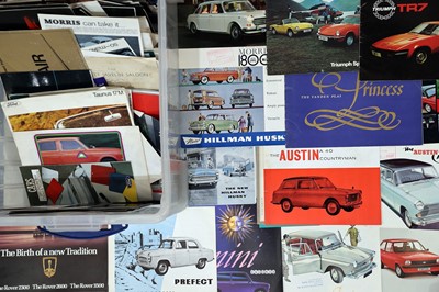 Lot 119 - A Crate of British Sales Brochures