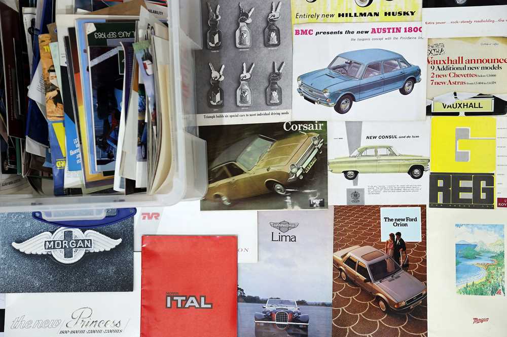 Lot 135 - A Large Crate of British Sales Brochures