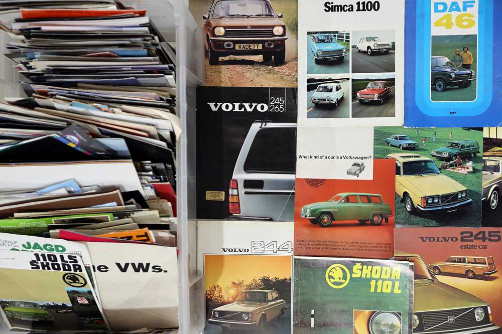 Lot 149 - A Large Quantity of European Sales Brochures