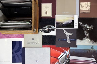 Lot 168 - Quantity of Rolls-Royce and Bentley Sales Brochures, including some aeronautical Paperwork