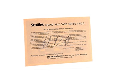Lot 86 - Jochen Rindt Signed Period Publicity Postcard