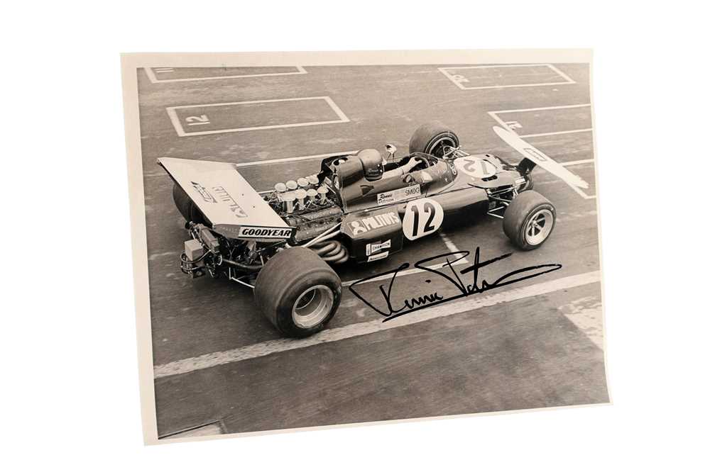 Lot 87 - Ronnie Peterson Signed Period Photograph