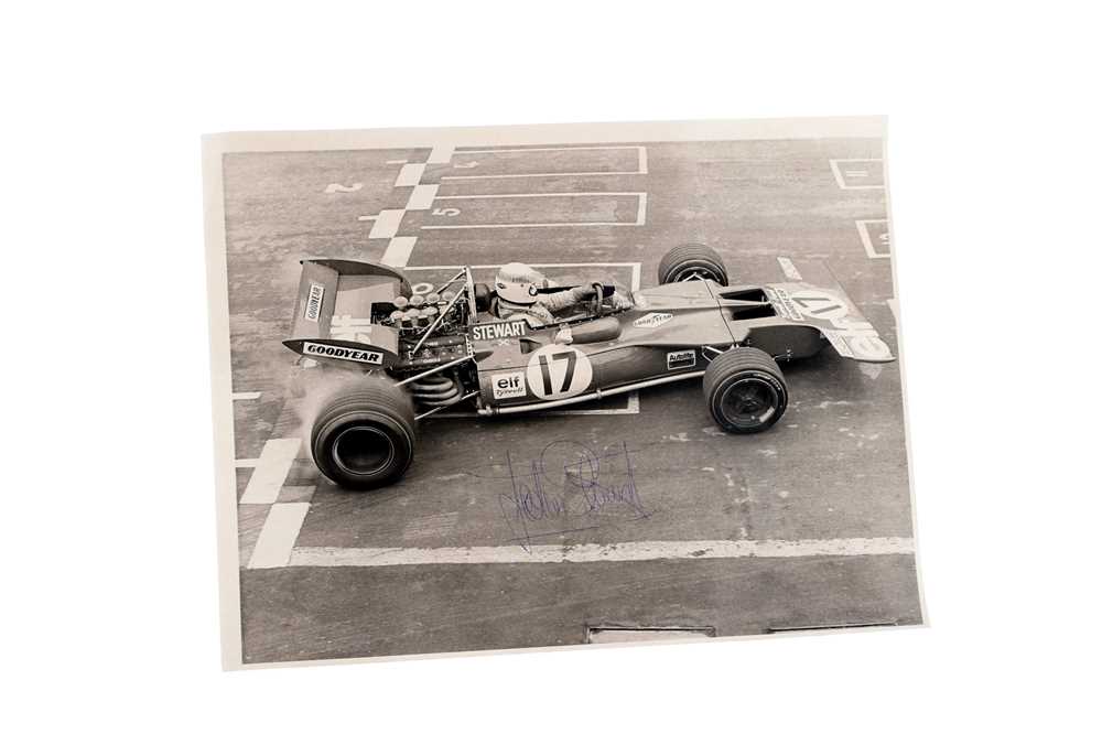 Lot 90 - Jackie Stewart Signed Period Publicity Photograph