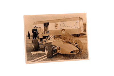 Lot 98 - Bruce McLaren Signed Period Photograph, Captured by Phipps