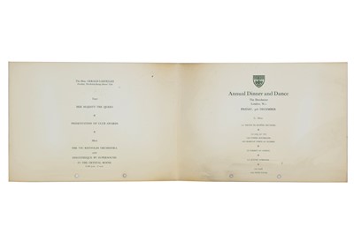 Lot 276 - 1971 BRDC Dinner Signed Menu, ex-Rudd Archive
