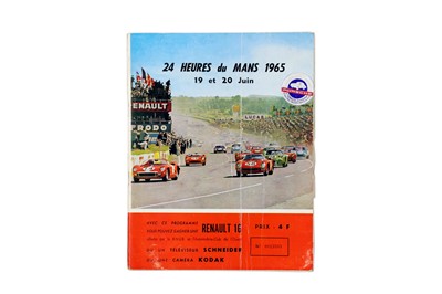Lot 281 - Le Mans 24 Hour Souvenir Programme, 1965