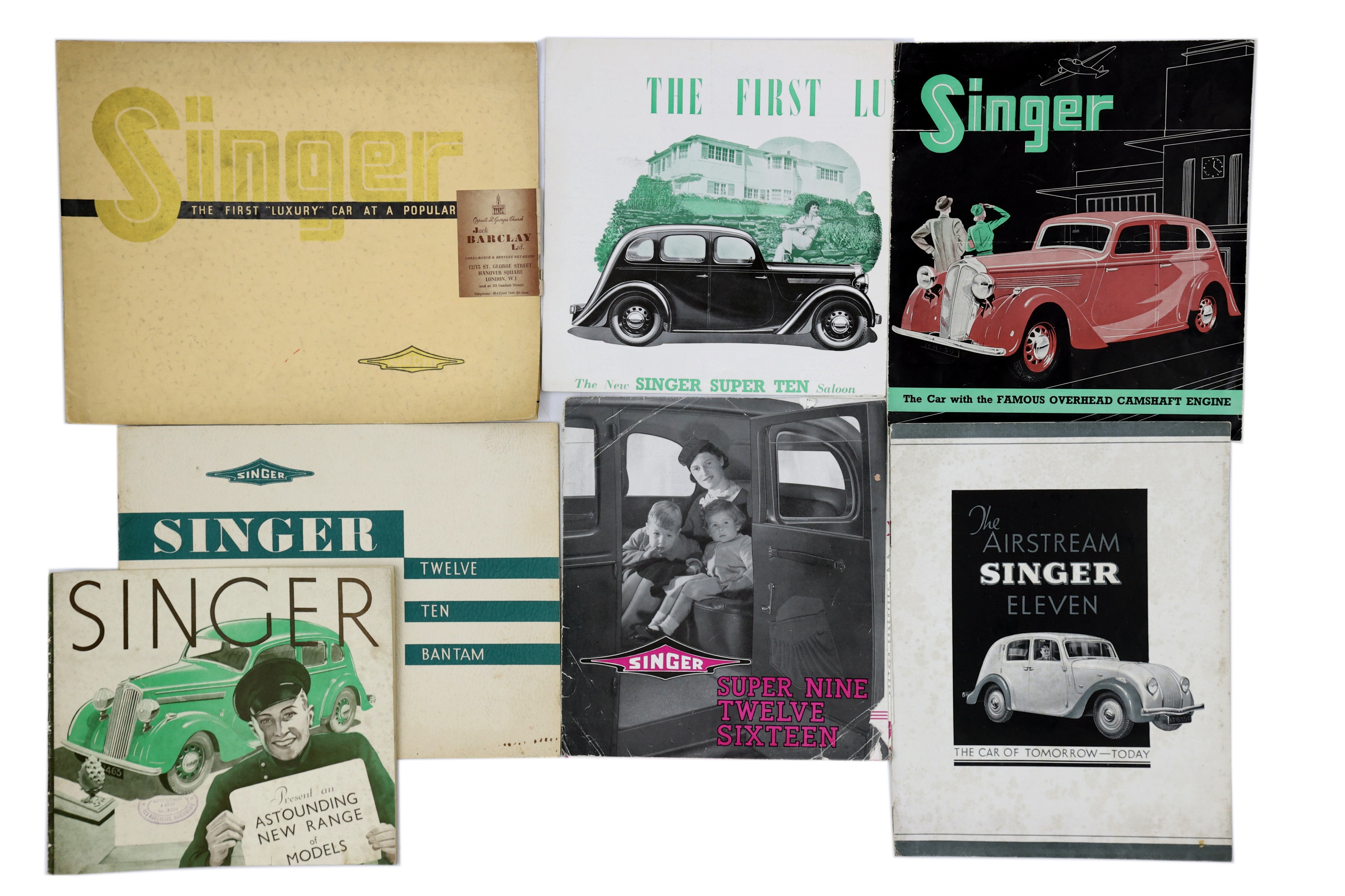 Lot 300 Quantity of Singer Sales Brochures