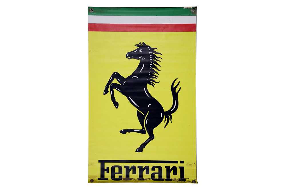 Lot 305 - A Large Ferrari Garage Banner