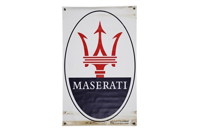 Lot 306 - A Large Maserati Garage Banner