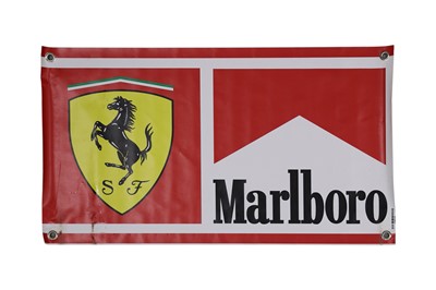Lot 309 - A Ferrari / Marlboro Formula One Garage Banner