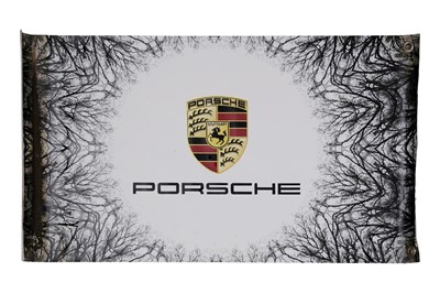 Lot 310 - A Porsche Garage Banner