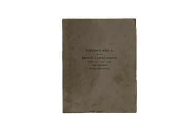 Lot 312 - Bristol 2-litre Engine Workshop Manual