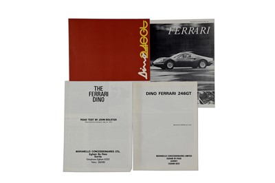 Lot 317 - Ferrari Dino 246GT Sales Brochure and Three Road Tests