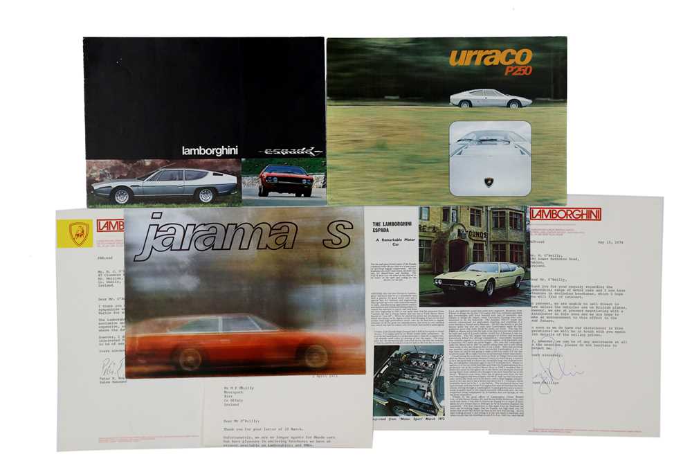 Lot 319 - Lamborghini Paperwork