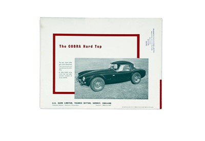 Lot 323 - An Original AC Cobra Sales Brochure
