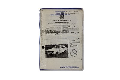 Lot 339 - Ford Escort Federation Internationale De L'Automobile Sheets