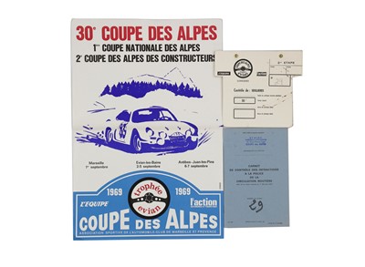 Lot 342 - 30e Coupe Des Alpes 1969 Ephemera