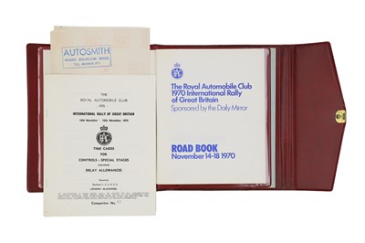 Lot 352 - RAC Lombank 1970 Rally Folder