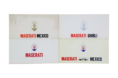 Lot 359 - Four Maserati Brochures