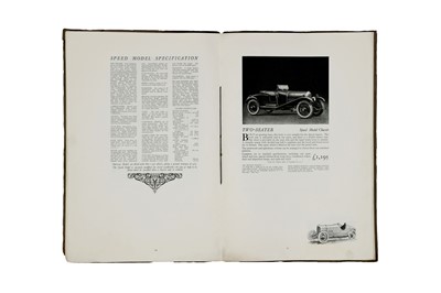 Lot 362 - A Rare Bentley Three Litre Sales Brochure