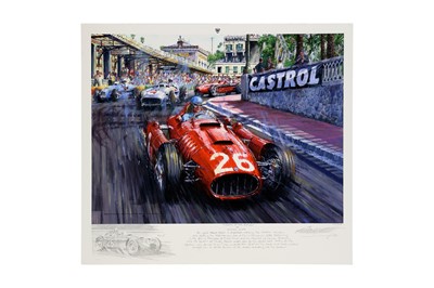 Lot 408 - Ascari at the station by Nicholas Watts (Limited Edition 23/26)